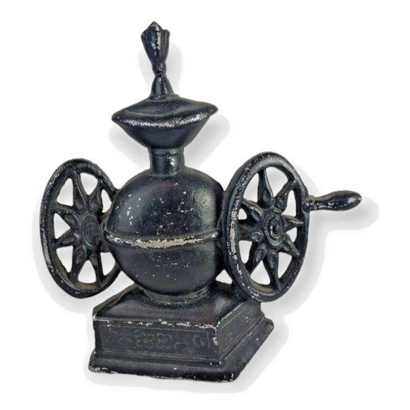 Cast Iron Coffee Grinder Kitchen Wall Decor 6.5 inch Tall Vintage - Picture 1 of 3